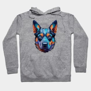 Australian Cattle Dog Watercolor Artwork Hoodie